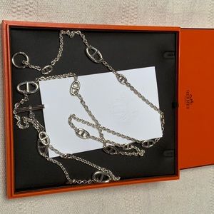 HERMES
Sterling Silver Farandole Necklace 120